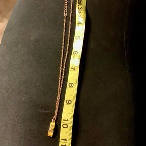 Kate Spade NY Taxi Cab 11” Gold Colored Necklace